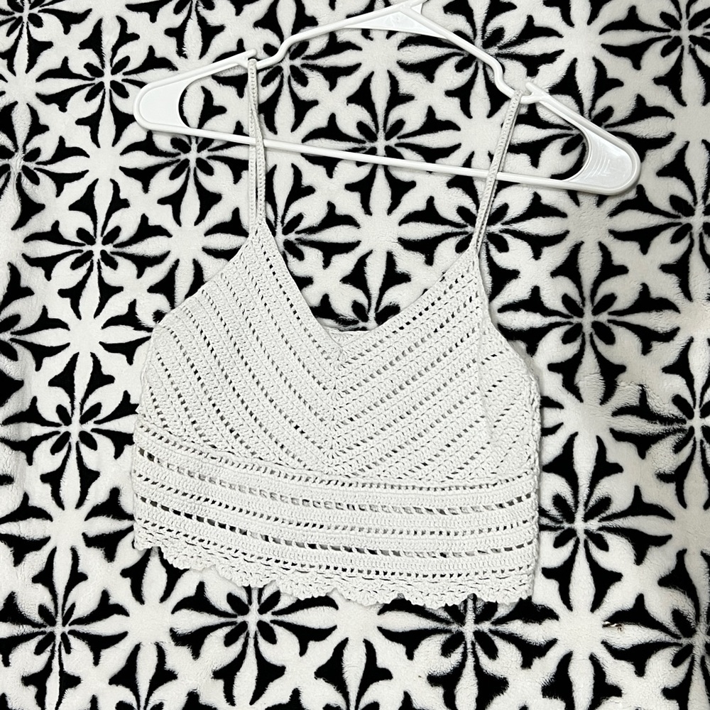 Woven crop top